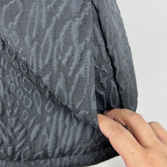 Weekends by Chico's Puffer Vest Women Extra Large Grey Snap Button Outerwear - Picture 11 of 14